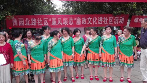 五华区西园北路社区开展“廉风颂歌”廉政文化进社区文艺演出活动1