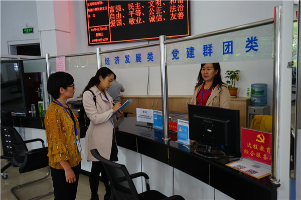 莲华 莲华街道纪工委检查莲华街道为民服务中心窗口工作人员的纪律作风情况.jpg