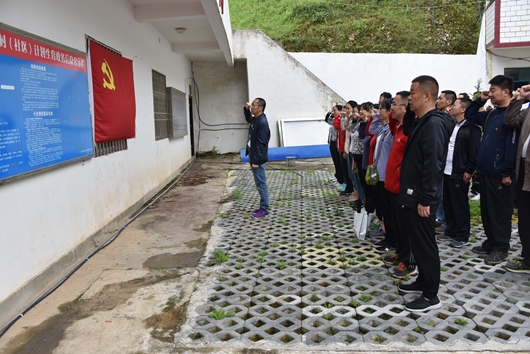 “主题党日”：刘彬书记带领全体党员重温入党誓词_副本.jpg