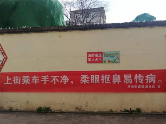 6.马街街道梁源社区标语：上街乘车手不净，揉眼抠鼻易传病。.jpg