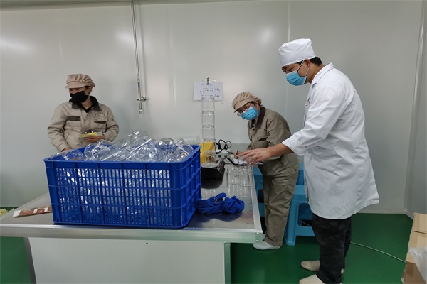 云南圣木生物制药有限公司对产品外包装进行初检.jpg
