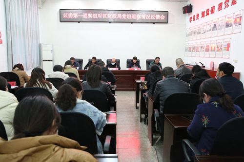 区委第一巡察组向区财政局党组反馈巡察情况_副本